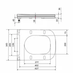 Сиденье для унитаза Qtap Tern 420х340х35 мм, Matt Black, с микролифтом, Slim Duroplast, Quick Release QT99HY2322MB