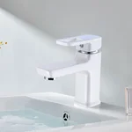 Змішувач для раковини Lidz Wawel 001 білий одноважільний (LDWAW001WHI45397)