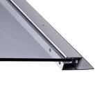 Душовий бокс Lidz SBM90x90SATLOWGR Tani SBM90×90 мм.SAT.LOW.GR сатиновий з тонованим склом 4 мм та низьким піддоном (LTSBM9090SATLOWGR)