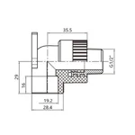 Уголок PPR Thermo Alliance настенный 20х1/2
