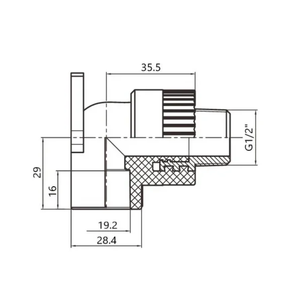 Уголок PPR Thermo Alliance настенный 20х1/2