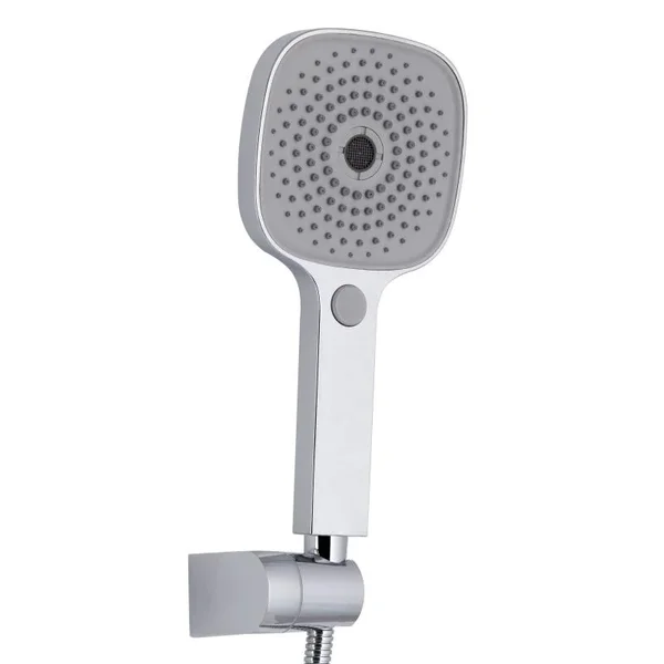 Змішувач для ванни Qtap Swan Eco QTSWA2601CRM45533 латунний хромований з довгим поворотним виливом та душовим гарнітуром (QTSWA2601CRM45533)
