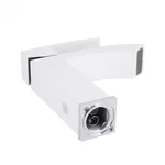 Змішувач для раковини Qtap Swan Cascada QTSWA270CRW45568 латунний хромований з білим одноважільний (QTSWA270CRW45568)