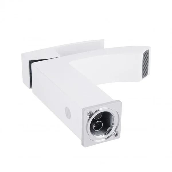 Змішувач для раковини Qtap Swan Cascada QTSWA270CRW45568 латунний хромований з білим одноважільний (QTSWA270CRW45568)