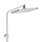 Душова система Qtap Swan Cascada QTSWA111CRW45570 латунна хром/білий з виливом на три споживачі (QTSWA111CRW45570)