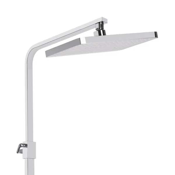 Душова система Qtap Swan Cascada QTSWA111CRW45570 латунна хром/білий з виливом на три споживачі (QTSWA111CRW45570)