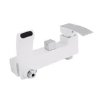 Душова система Qtap Swan Cascada QTSWA111CRW45570 латунна хром/білий з виливом на три споживачі (QTSWA111CRW45570)
