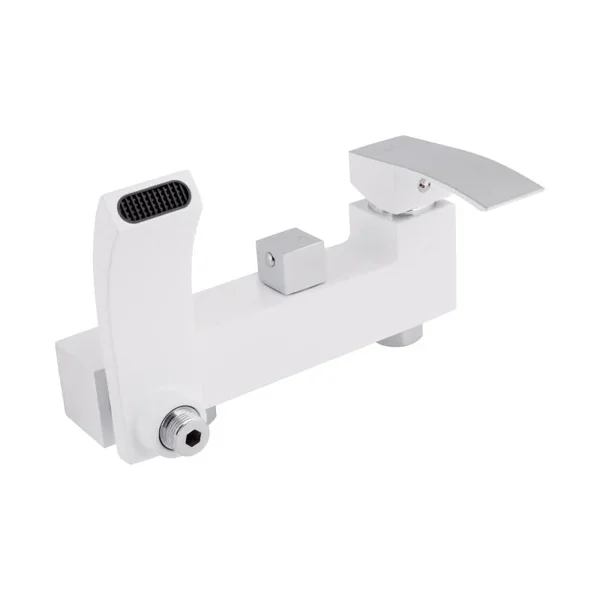 Душова система Qtap Swan Cascada QTSWA111CRW45570 латунна хром/білий з виливом на три споживачі (QTSWA111CRW45570)
