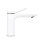 Смеситель для раковины Qtap Presto QTPRE270CRW45576 латунный, хром/белый, однорычажный (QTPRE270CRW45576)