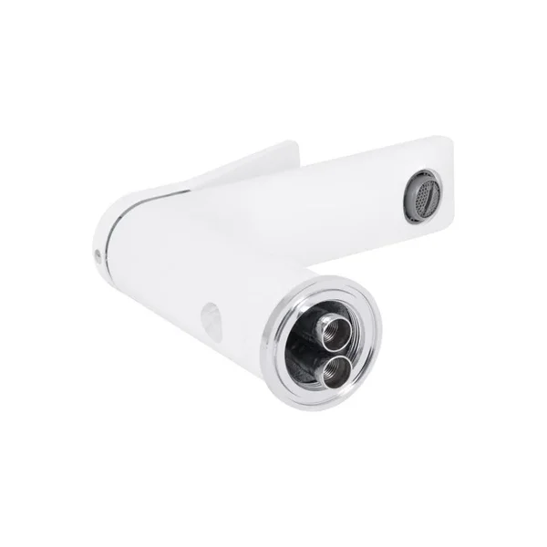 Смеситель для раковины Qtap Presto QTPRE270CRW45576 латунный, хром/белый, однорычажный (QTPRE270CRW45576)
