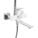 Душевая система Qtap Presto QTPRE111CRW45580 латунная хром/белый с изливом на 3 потребителя (QTPRE111CRW45580)