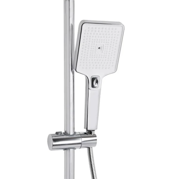 Душевая система Qtap Presto QTPRE111CRW45580 латунная хром/белый с изливом на 3 потребителя (QTPRE111CRW45580)