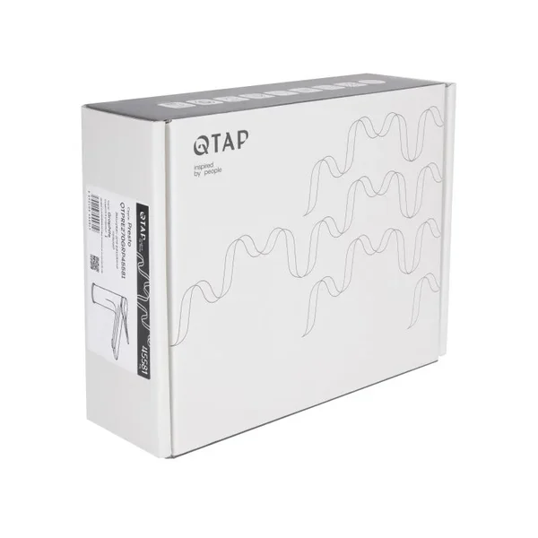 Змішувач для раковини Qtap Presto 270 латунний графітовий з поворотним виливом (QTPRE270GRP45581)