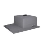 Мийка для кухні інтегрована Lidz Handmade H6350L крило ліворуч (LDH6350BRUL45588) Brushed Steel 3,0/1,0 мм