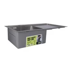 Мойка для кухни интегрированная Lidz Handmade H7849R крыло справа (LDH7849BRUR45591) Brushed Steel 3,0/1,0 мм