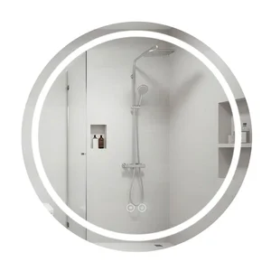 Дзеркало Qtap Mideya R800 з LED-підсвічуванням Touch, з антизапотіванням, димером QT2078NCR8080W
