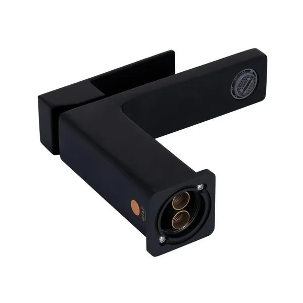 Змішувач для раковини Qtap Gemini QTGEM270BLM45674 латунний чорний матовий одноважільний (QTGEM270BLM45674)