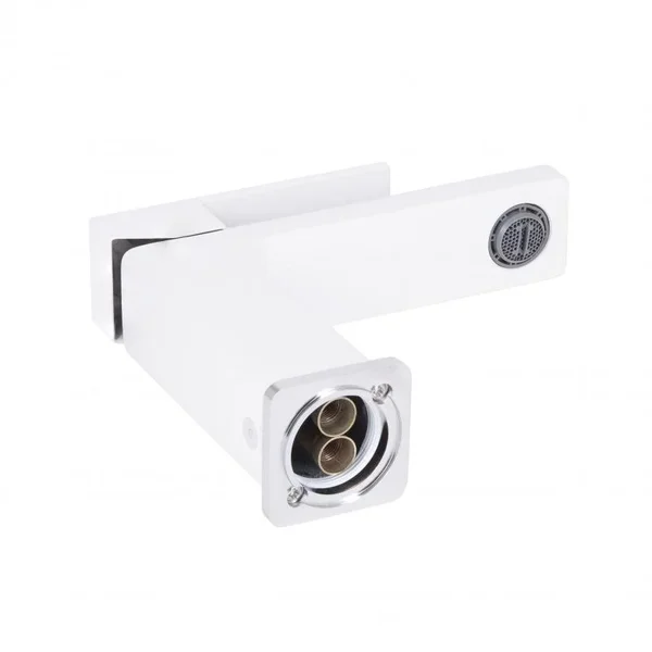 Змішувач для раковини Qtap Gemini QTGEM270CRW45675 латунний хром/білий одноважільний (QTGEM270CRW45675)