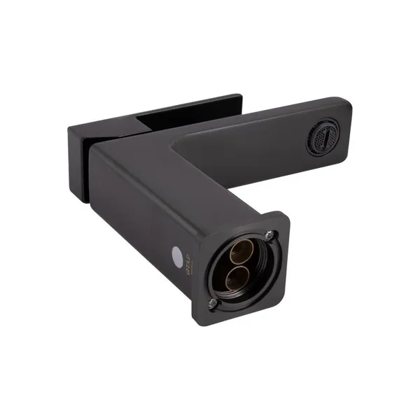 Смеситель для раковины Qtap Gemini QTGEM270GMB45676 латунный, оружейная сталь PVD, однорычажный (QTGEM270GMB45676)