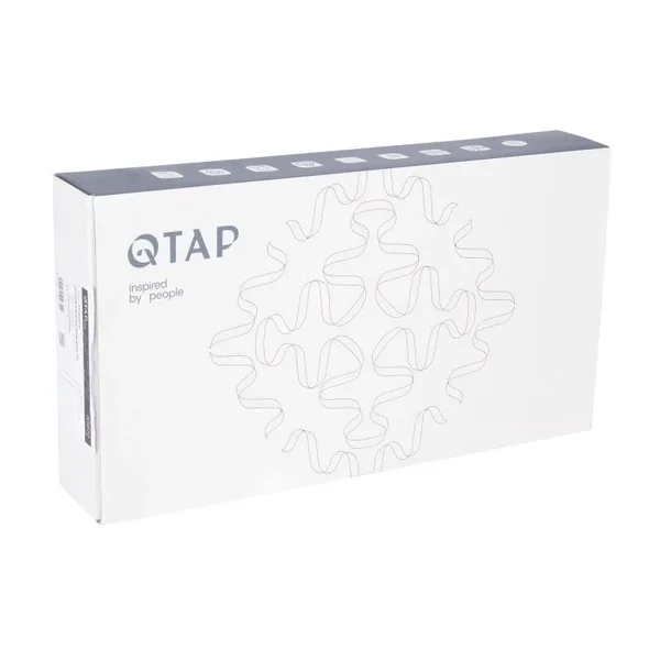 Смеситель для кухни Qtap Gemini латунный хром/белый для питьевой воды (QTGEM269CRW45679)