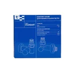 Комплект кранов для полотенцесушителя Thermo Alliance Standart SF395W15HEB латунный черный угловой 1/2 (SF395W15HEB)
