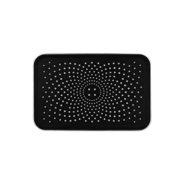 Лійка для верхнього душу Qtap QTHLA107CRM45784 Hlavova прямокутна 260×180 мм з ABS пластику, хром/чорний (QTHLA107CRM45784)