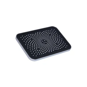 Лійка для верхнього душу Qtap QTHLA107CRM45784 Hlavova прямокутна 260×180 мм з ABS пластику, хром/чорний (QTHLA107CRM45784)