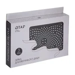 Лійка для верхнього душу Qtap QTHLA107CRM45784 Hlavova прямокутна 260×180 мм з ABS пластику, хром/чорний (QTHLA107CRM45784)
