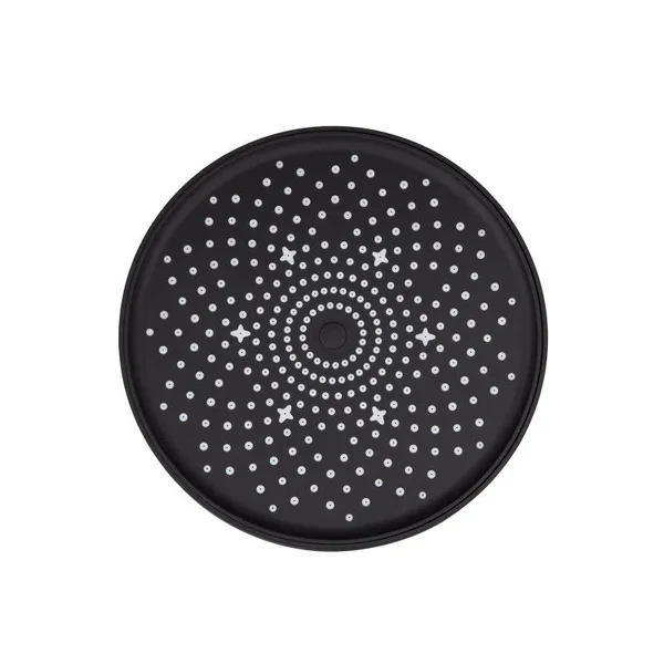 Лійка для верхнього душу Qtap QTHLA107BLM45788 Hlavova з ABS пластику чорна матова, кругла 230 мм (QTHLA107BLM45788)