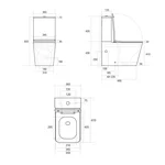 Унітаз підлоговий Qtap Tern Ultra Quiet безобідковий з сидінням Soft-Close QT17226003AW White