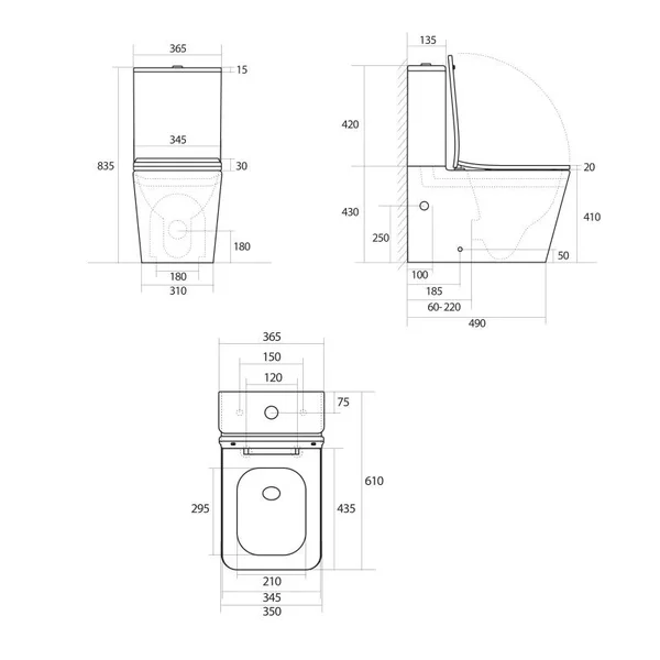 Унітаз підлоговий Qtap Tern Ultra Quiet безобідковий з сидінням Soft-Close QT17226003AW White