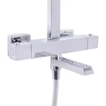 Душова система Qtap Swan Cascada латунна хромована термостатична з виливом на три споживача (QTSWA112CRM45902)