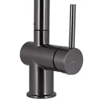 Смеситель для кухни Qtap Rozcesti QTROZ366GMB45939 латунный gunmetal black с выдвижным изливом и краном для питьевой воды (QTROZ366GMB45939)