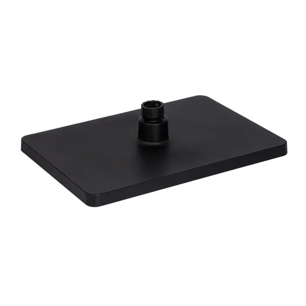 Лійка для верхнього душу Qtap Hlavova QTHLA107BLM45947 з ABS пластику чорна матова, прямокутна 280×190 мм (QTHLA107BLM45947)