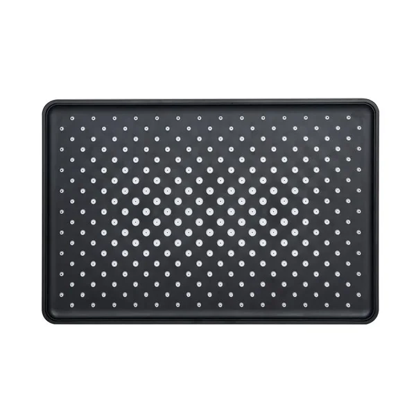 Лійка для верхнього душу Qtap Hlavova QTHLA107BLM45947 з ABS пластику чорна матова, прямокутна 280×190 мм (QTHLA107BLM45947)