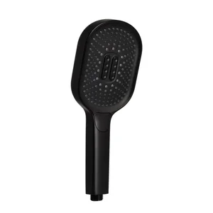 Лійка для ручного душу Qtap Rucni QTRUC125BLM45961 з ABS-пластику чорна матова, 3-режимна (QTRUC125BLM45961)