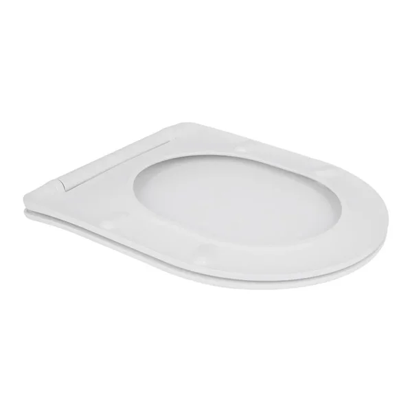 Сидіння для унітаза Qtap Swan Slim QT99SC6106W дюропластове біле з мікроліфтом (QT99SC5179W)