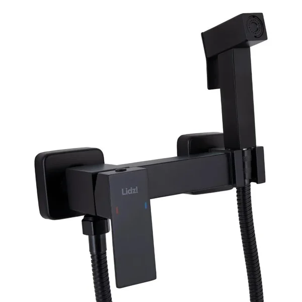 Набор для гигиенического душа Lidz LDKUB110BLA46104 Kubis 110 черный матовый из нержавеющей стали (LDKUB110BLA46104)