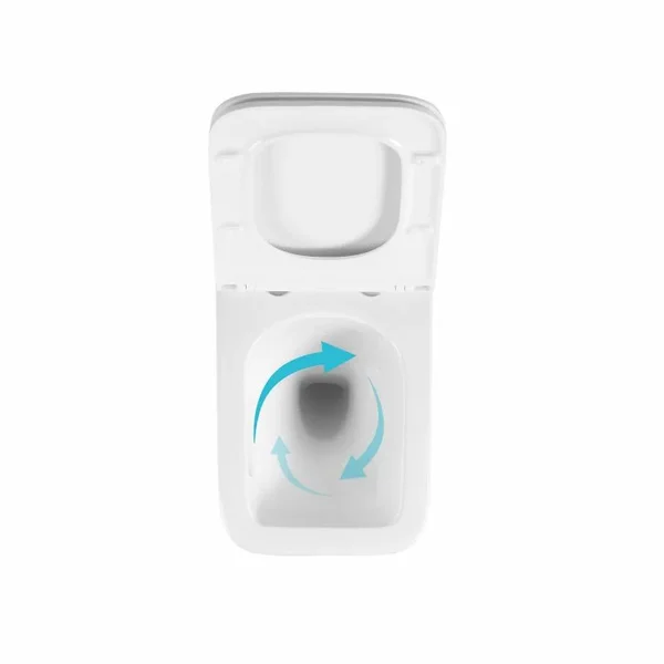 Готове рішення Qtap для ванної кімнати: підвісний унітаз Gemini Ultra Quiet 520×360×350 + комплект інсталяції Nest 4 в 1 (лінійна клавіша Matt Black)