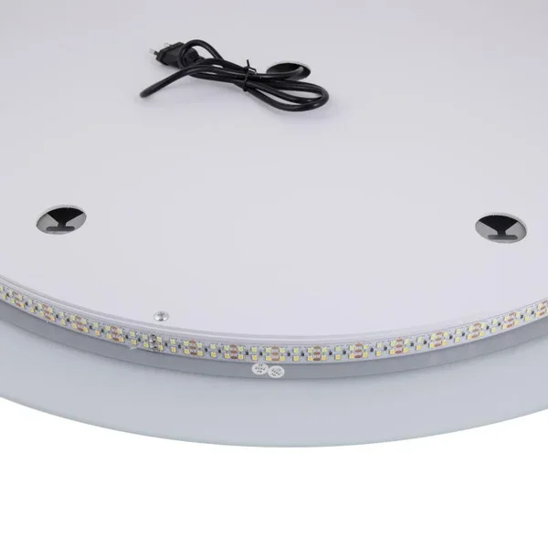Дзеркало Qtap Taurus R600 кругле з сенсорним LED-підсвічуванням, антизапотіванням, димером та регулюванням температури світла (QT2478R607)