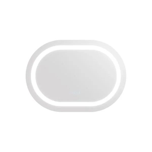 Дзеркало Qtap Gemini 500х700 з LED-підсвічуванням Touch, з антизапотіванням, з димером, рег. темп. кольору (3000-6500K) QT2578R5070