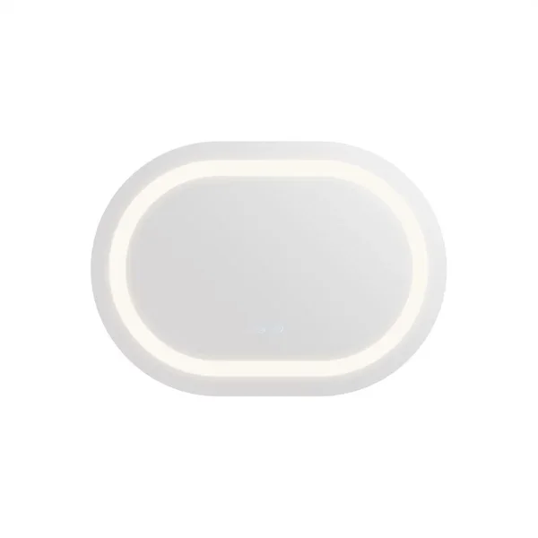 Дзеркало Qtap Gemini 500х700 з LED-підсвічуванням Touch, з антизапотіванням, з димером, рег. темп. кольору (3000-6500K) QT2578R5070