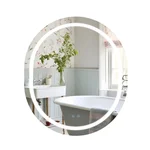 Дзеркало Qtap Gemini 800х700 з LED-підсвічуванням Touch, з антизапотіванням, з димером, рег. темп. кольору (3000-6500K) QT2578R8070