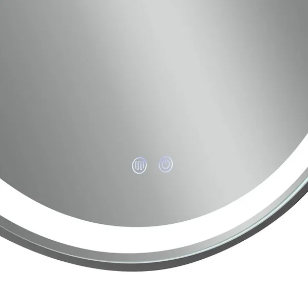 Дзеркало Qtap Gemini 800х700 з LED-підсвічуванням Touch, з антизапотіванням, з димером, рег. темп. кольору (3000-6500K) QT2578R8072B