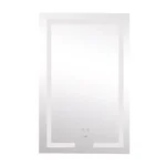 Дзеркало Lidz Kubis 500×800 мм сенсорне з LED-підсвічуванням, антизапотіванням та димером (LD78LF9365080)