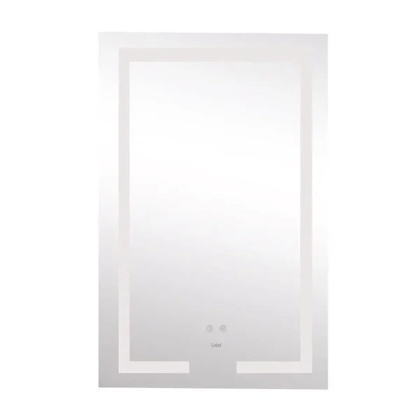 Дзеркало Lidz Kubis 500×800 мм сенсорне з LED-підсвічуванням, антизапотіванням та димером (LD78LF9365080)
