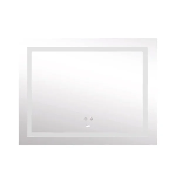 Дзеркало Lidz Kubis 1000×800 мм з сенсорною LED-підсвіткою, антизапотіванням та димером (LD78LF61410080)