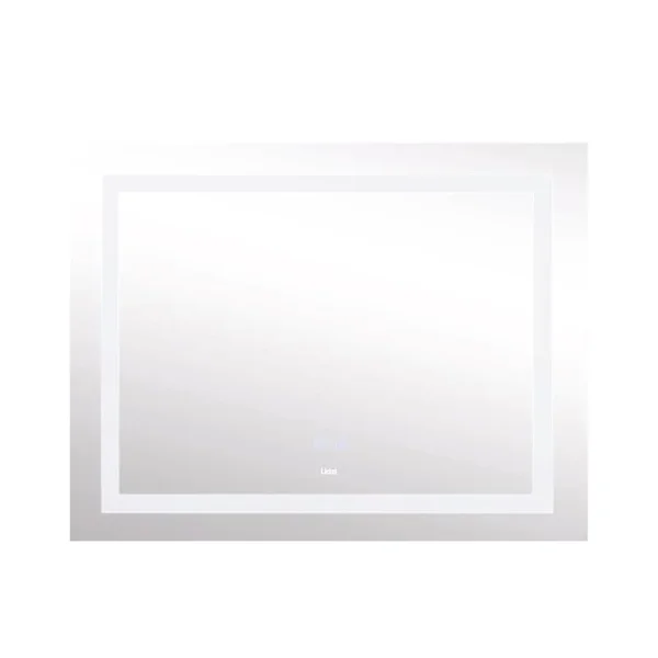 Дзеркало Lidz Kubis 1000×800 мм з сенсорною LED-підсвіткою, антизапотіванням та димером (LD78LF61410080)
