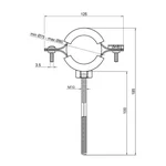 Хомут Thermo Alliance D75-80 Forte стальной 75-80 мм со шпилькой 2 1/2 (SF10063)
