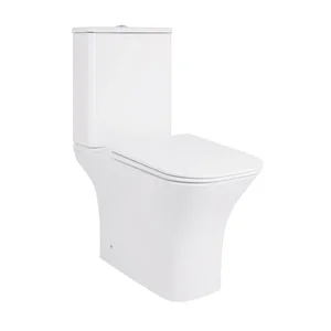 Унитаз-компакт Qtap QT24221215AW Presto Quadro керамический белый безободковый с сиденьем Soft-close (QT24221215AW)